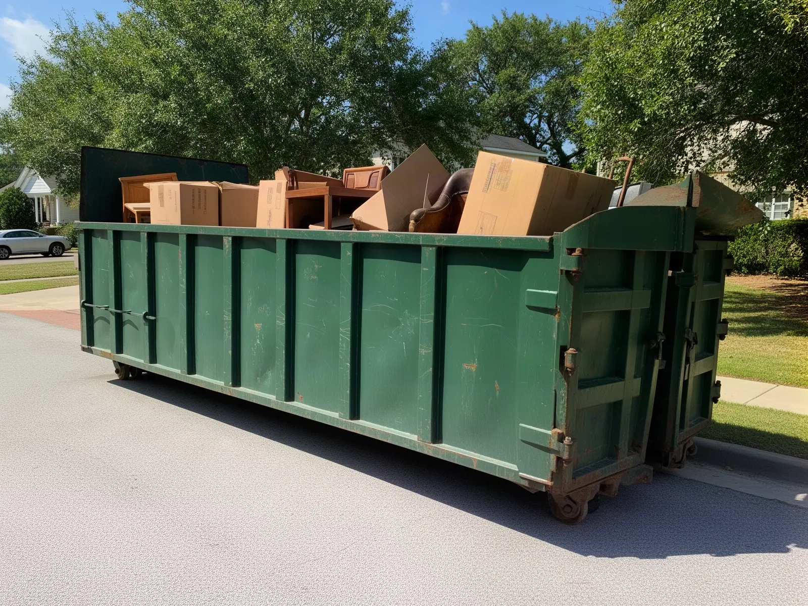 Roll-off dumpster from Fred's Omro Dumpster Rental Co. in Omro, WI